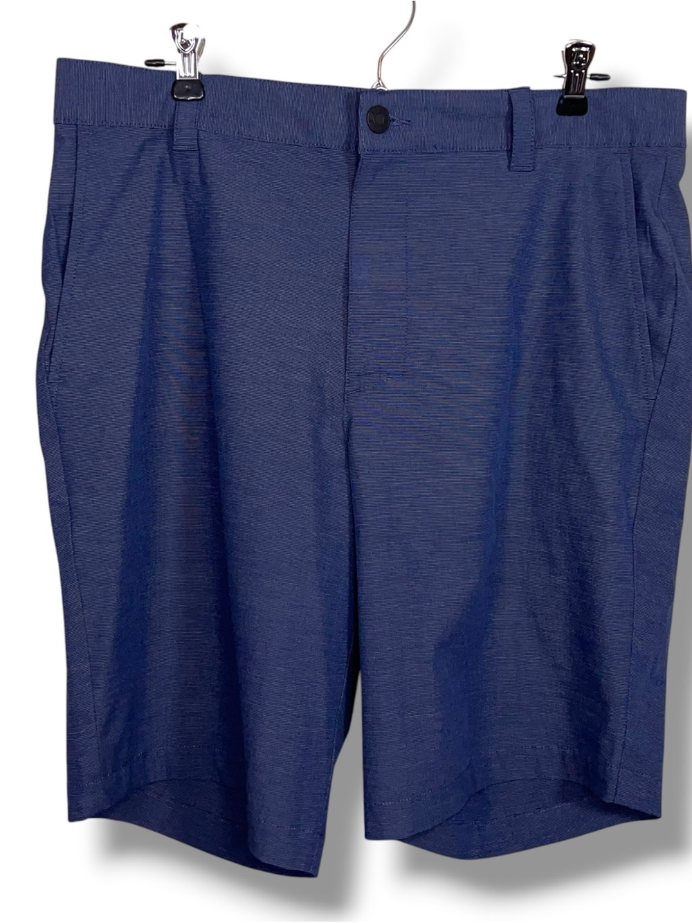 Size 34 Banana Republic Navy Blue Flat Front Shorts Stretch Pockets Golf
